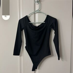 Nuuds off the shoulder black bodysuit
